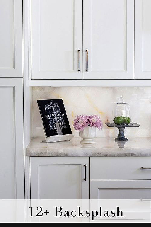 white onyx subway backsplash idea 1
