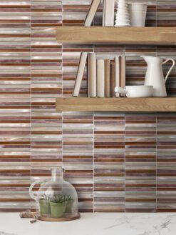 BA1116 Self adhesive metal backsplash tiles