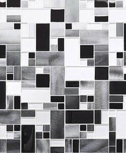 Modern Mixed Glass Metal Backsplash Tile BA1120