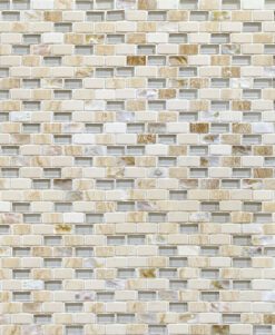 BA1162 Beige Travertine Shell Mosaic Backsplash Tile