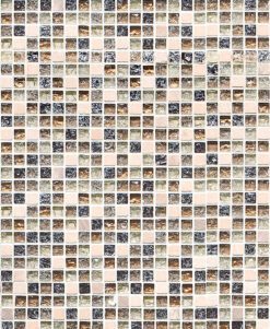 Beige Brown Glass Marble Backsplash Tile BA1163
