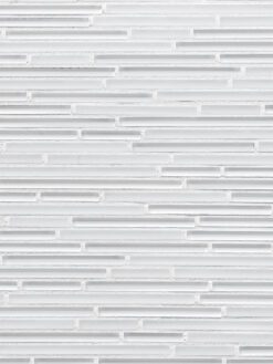 Modern White Thin Glass Mosaic Backsplash tile BA1164 2