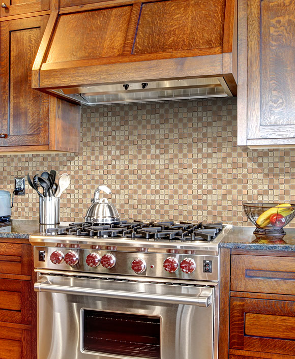 BA1134 - Glass & Metal Backsplash tile