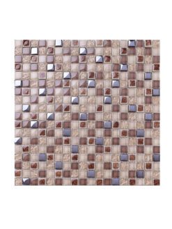 Brown Red Beige Glass Kitchen Backsplash Tile