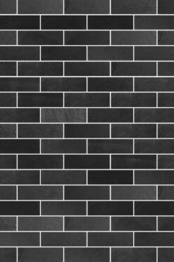 Black Gray Slate Subway Backsplash Tile BA1070 5