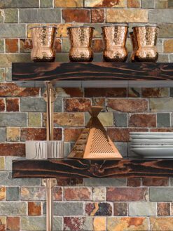 Slate brown gray mosaic wall backsplash tile BA1063 1