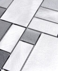 BA1117 Gray modern metal kitchen backsplash tile
