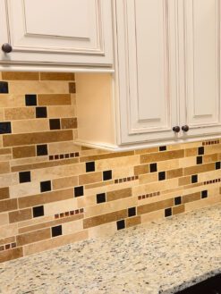 Santa cecilia granite beige cabinet backsplash tile BA1025