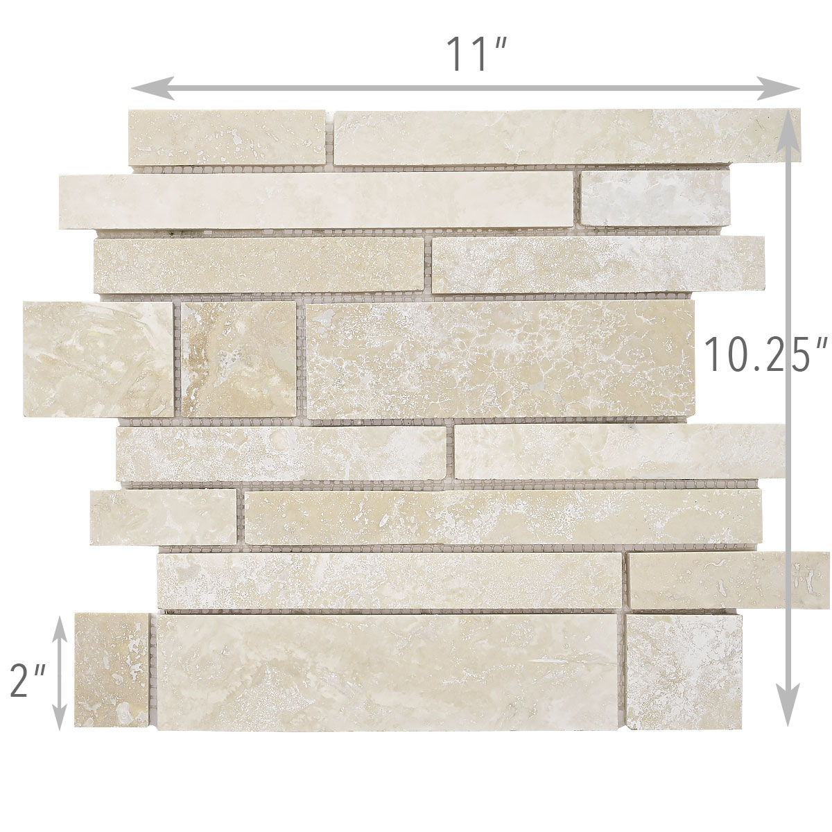 Beige Travertine Backsplash Tile Size BA1092 2