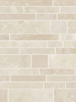 Light ivory travertine beige color subway tile 1 BA1092