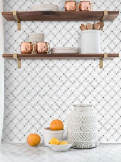 elegant marble backsplash tile flower BA45056