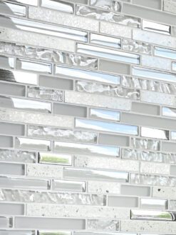 modern white glass quartz backsplash tile BA62038 2