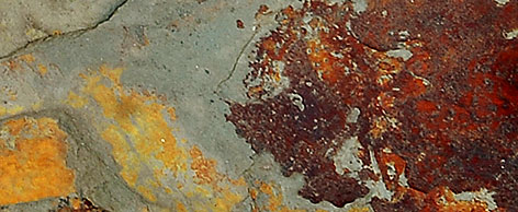 slate gray rusty brown colors