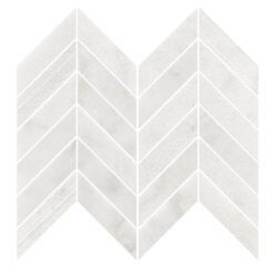 White Marble Chevron Backsplash Mosaic Tile BA631613