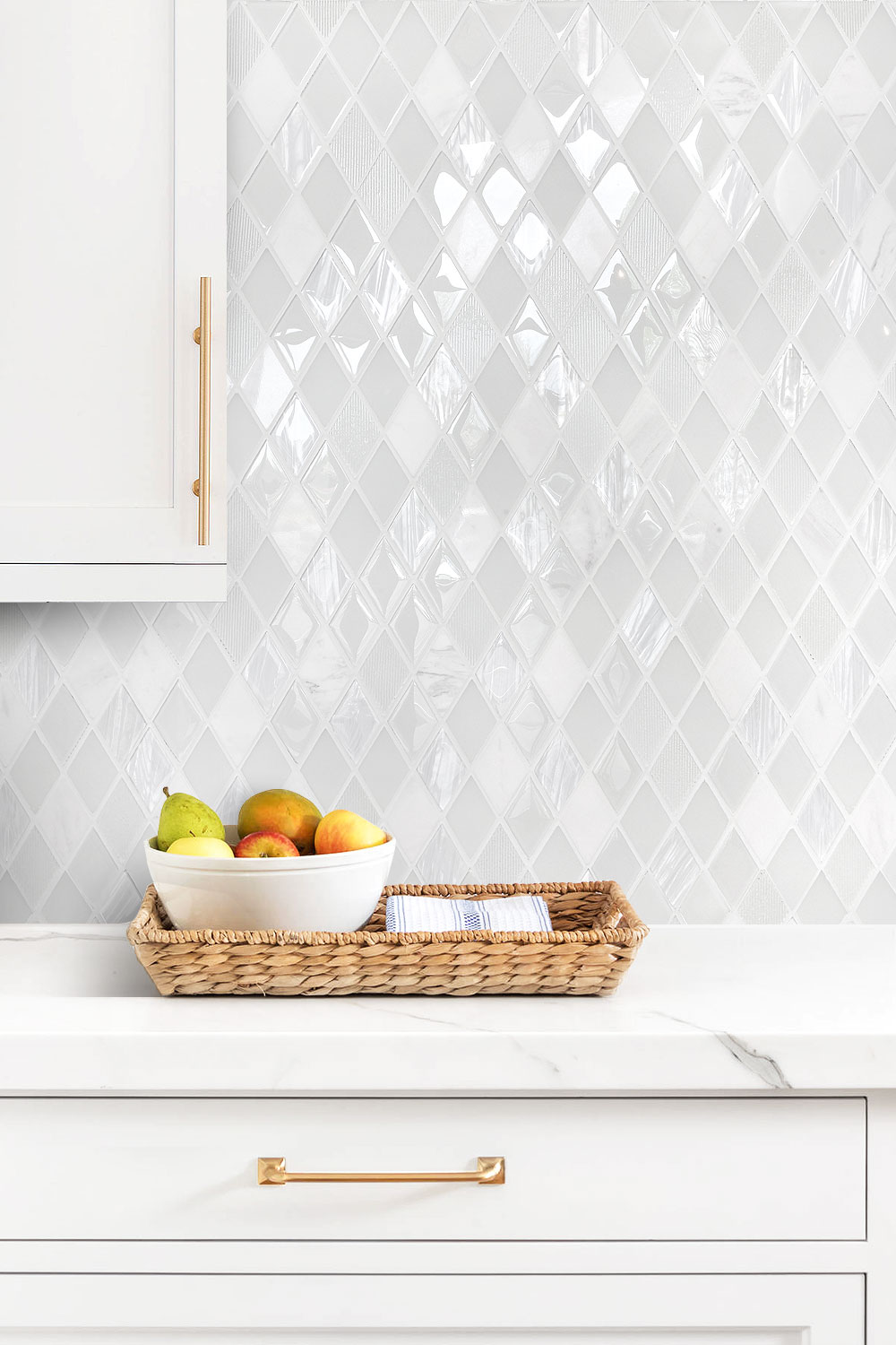 Calacatta Gold Countertop White Backsplash
