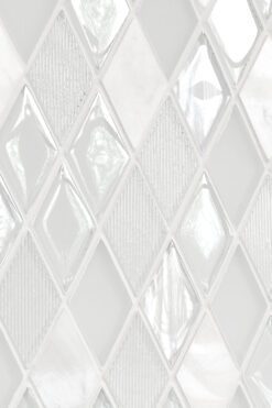 Elegant White Glass Marble Backsplash Tile BA62046 10