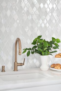 White Backsplash White Countertop Design Ba62046