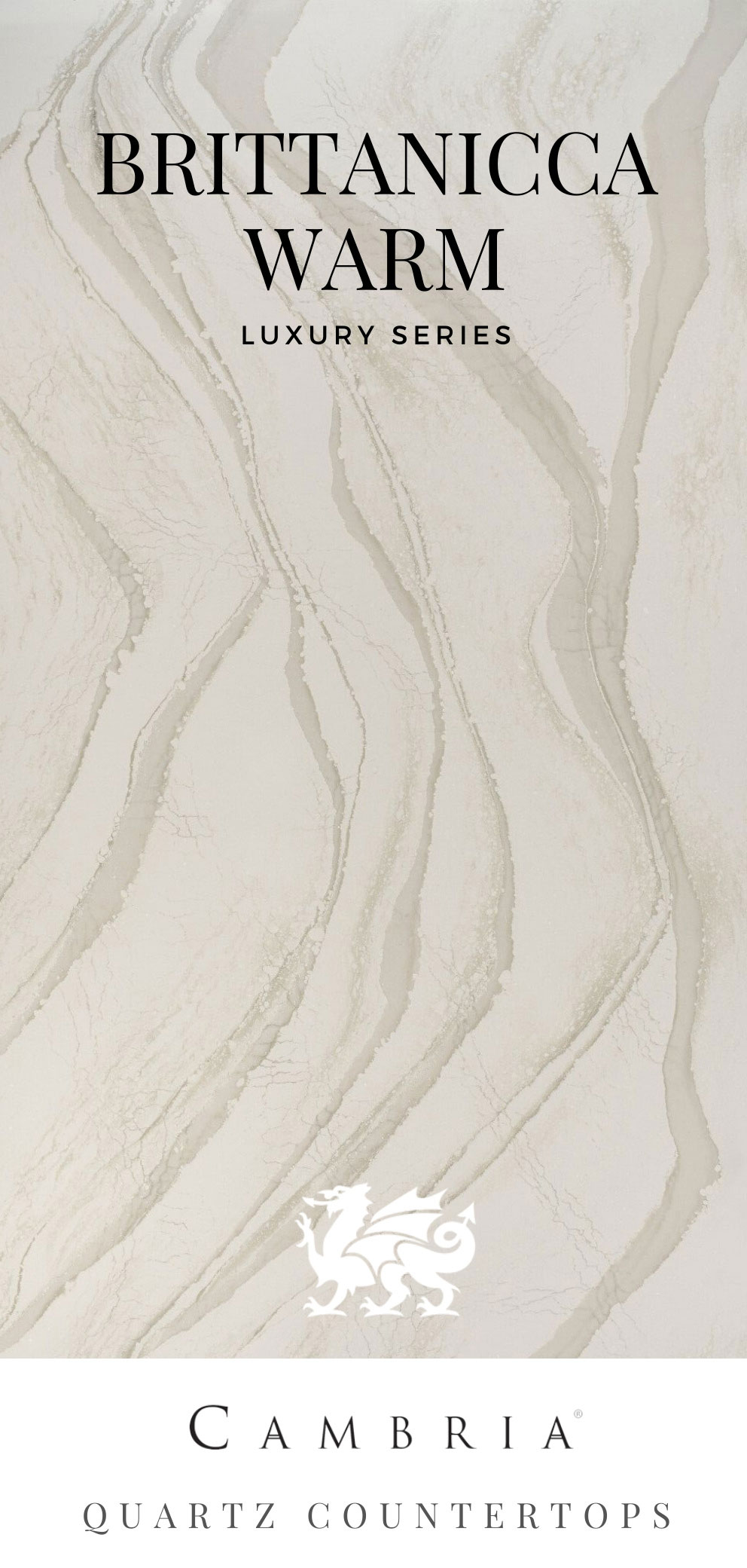 Cambria Quartz Countertop Color Brittanicca Warm #cambria #cambriacolor #cambriacolors #cambriacountertop #cambriakitchen #cambriacolors #cambriacountertop #cambriaidea #quartzcountertop #quartzcolors