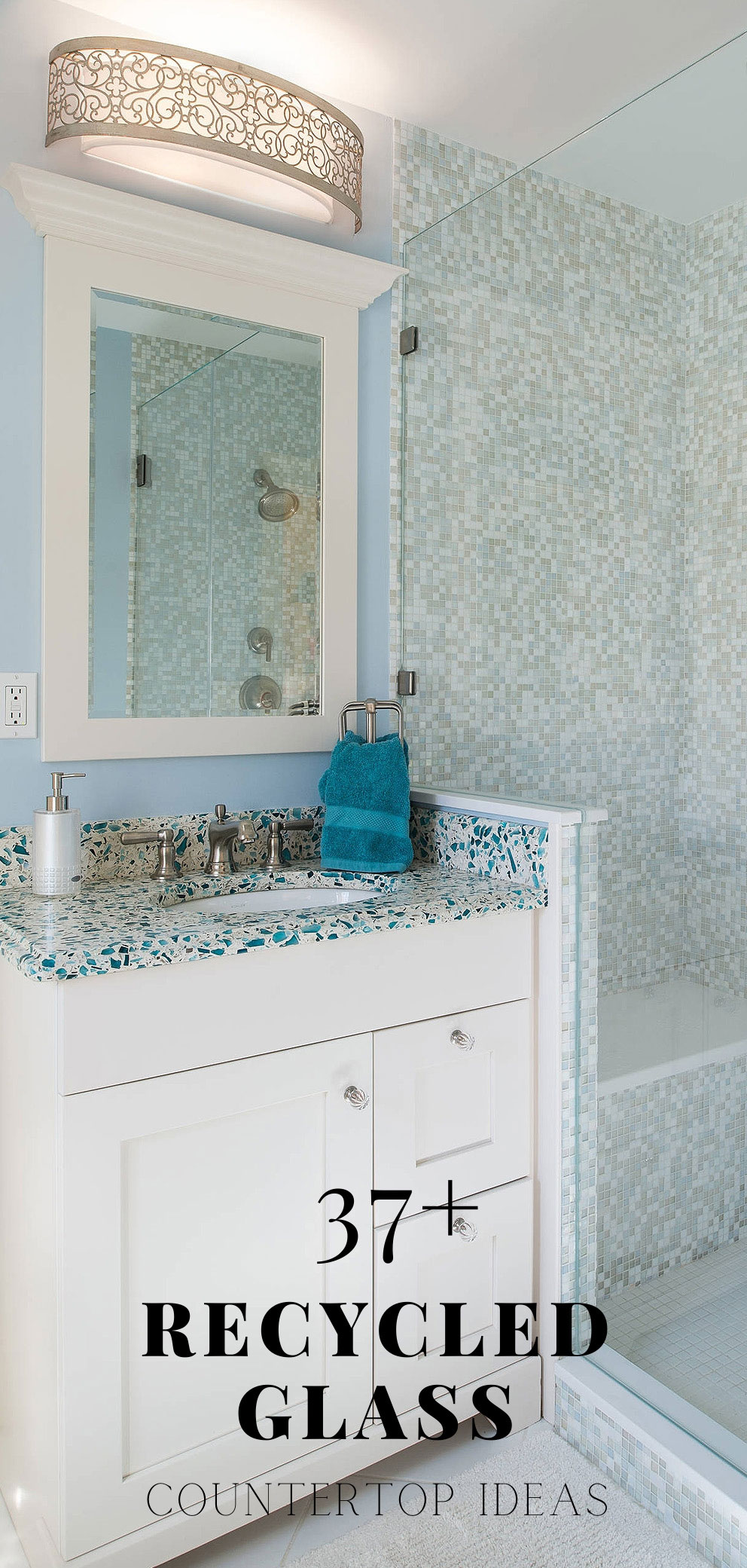 Recycled Glass Countertop #recycledcountertop #recycledglasscountertop #recycledglasscountertopkitchen #recycledcountertops #recycledcountertopskitchen #ecocountertop