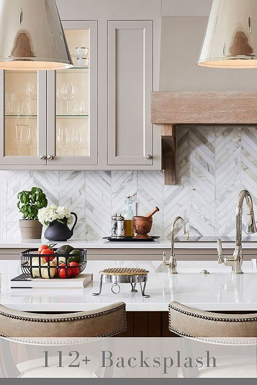 chevron backsplash