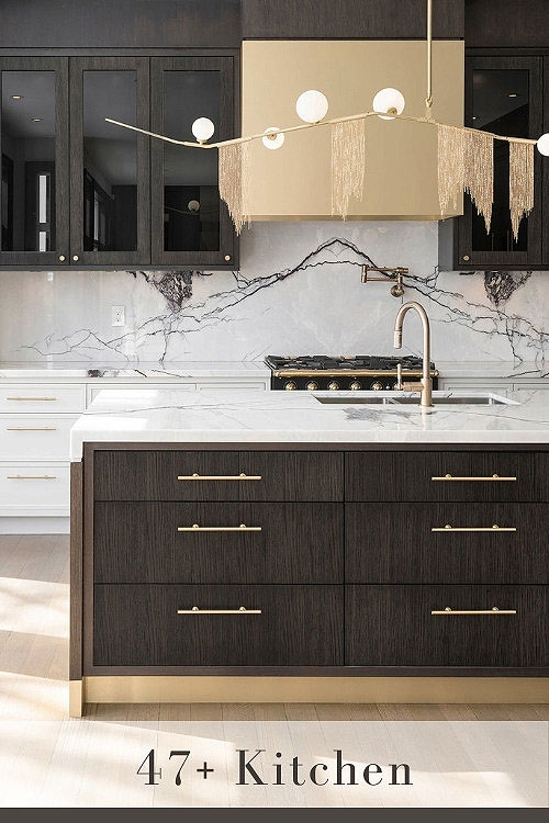 espresso kitchen cabinets