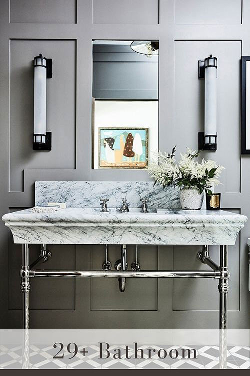 bathroom wainscoting
