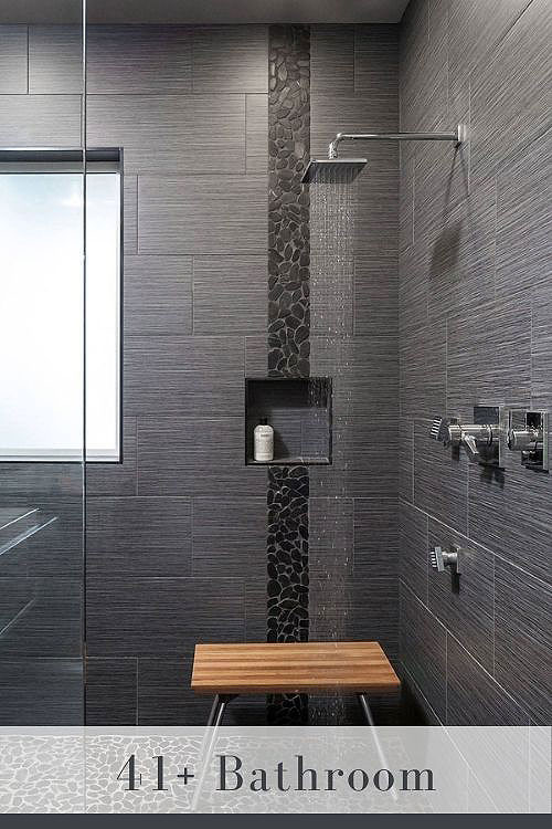 black bathroom