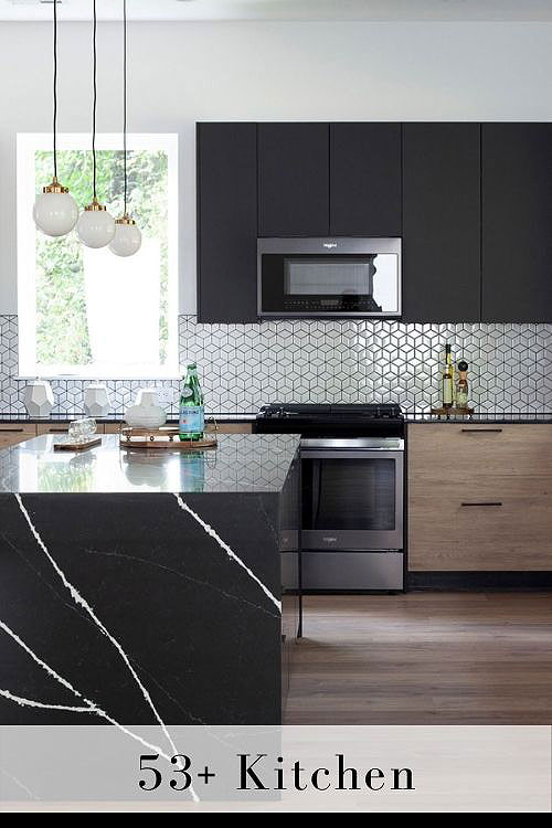 dark kitchen cabinets