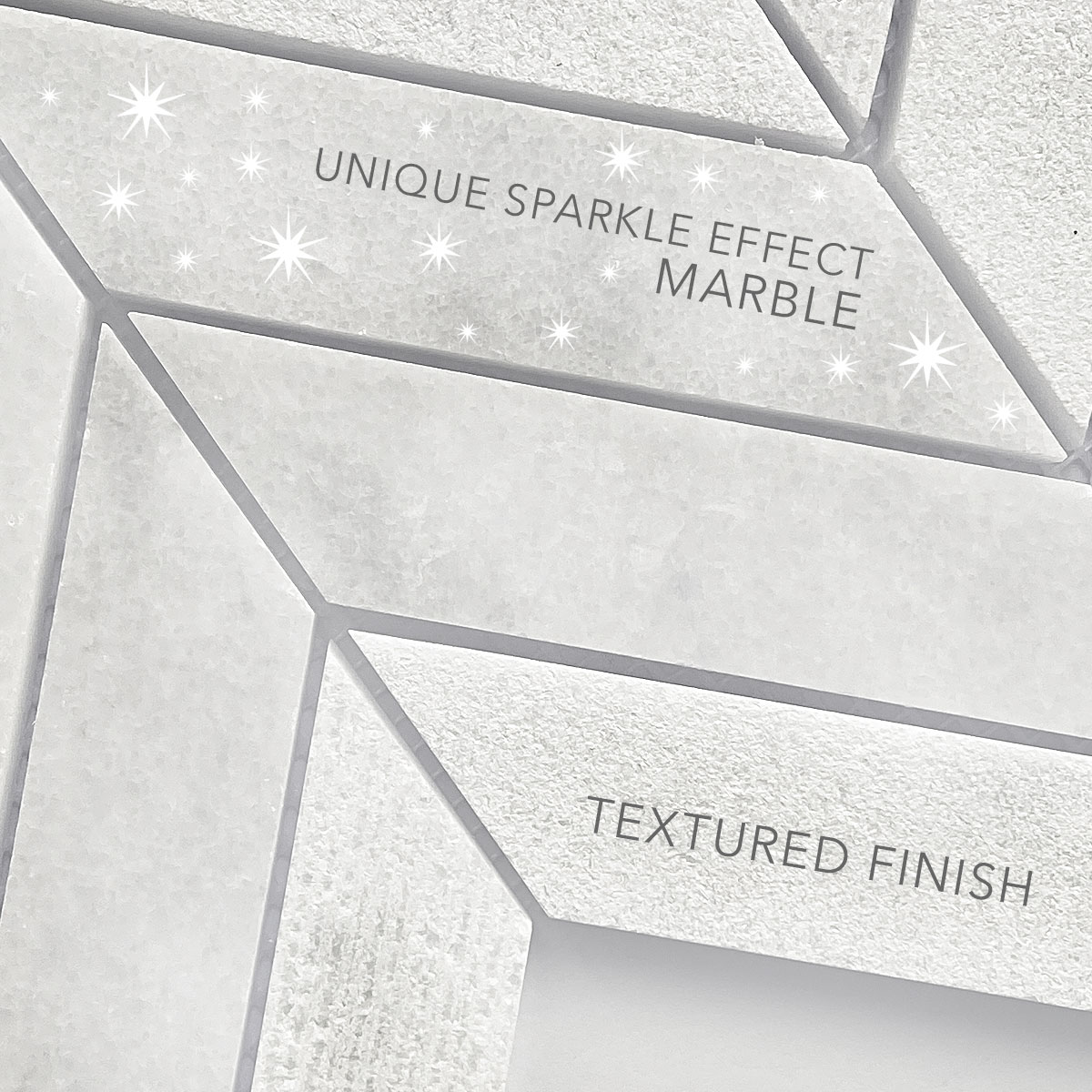 BA631613 Marble Tile Sparkle Effect