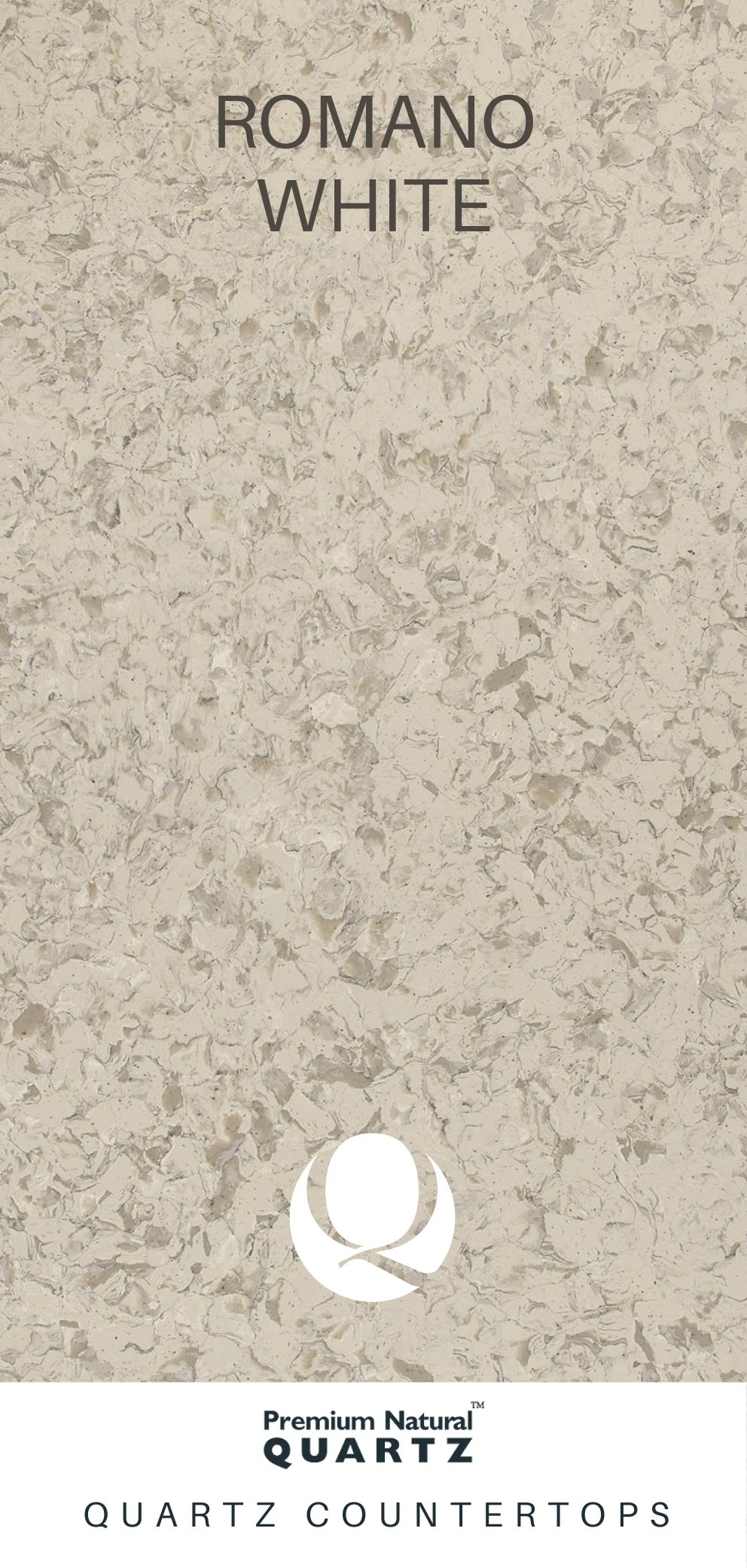 Premium Natural Quartz Romano White