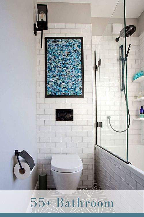 small bathroom with bathtub practical and compact yet stylish