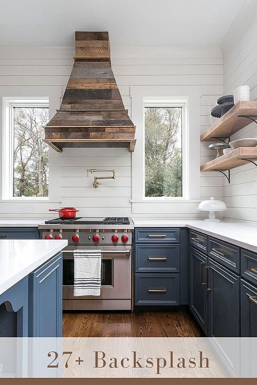 Shiplap Backsplash