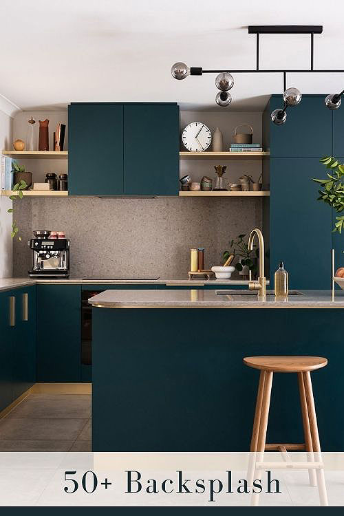 Backsplash for Dark Cabinets