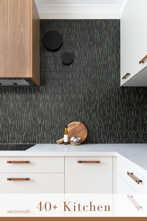 Modern Backsplash for White Cabinets