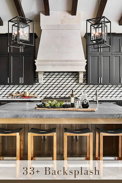Cement Tile Backsplash