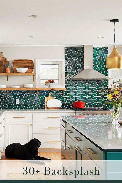 Diamond Tile Backsplash