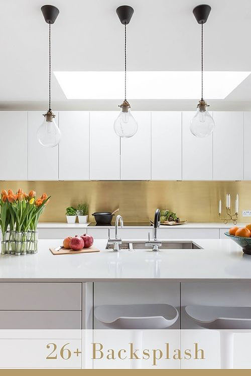 Gold Backsplash