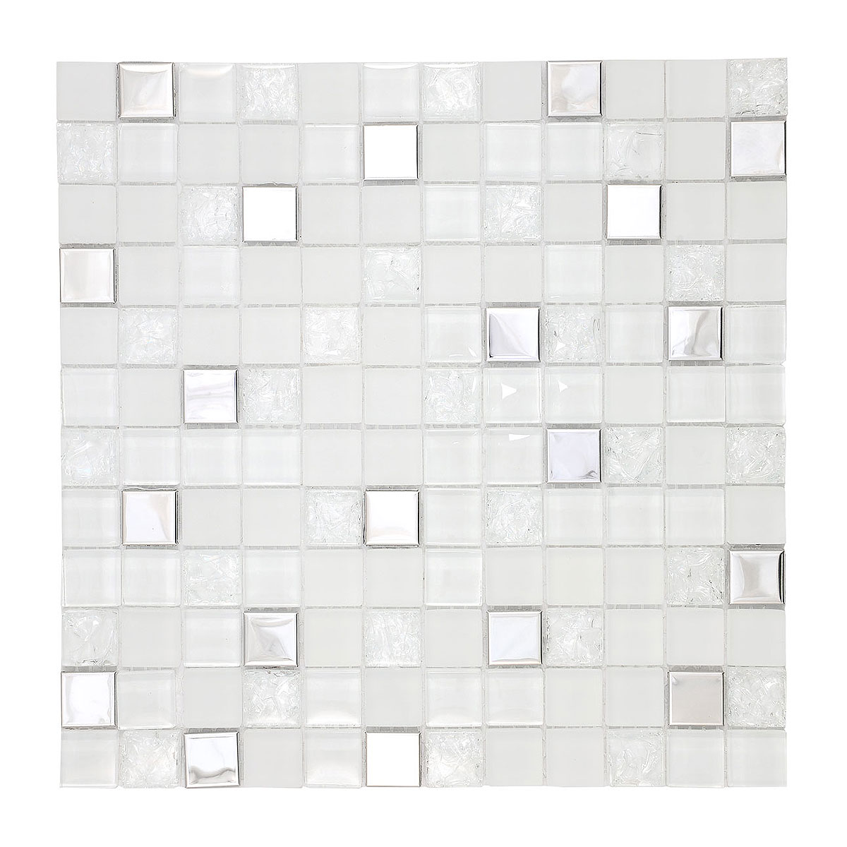 BA1183 modern glass and metal tile