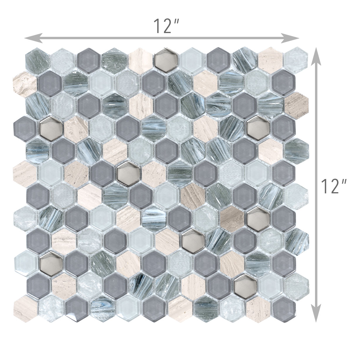 BA62026 blue glass marble mosaic tile size