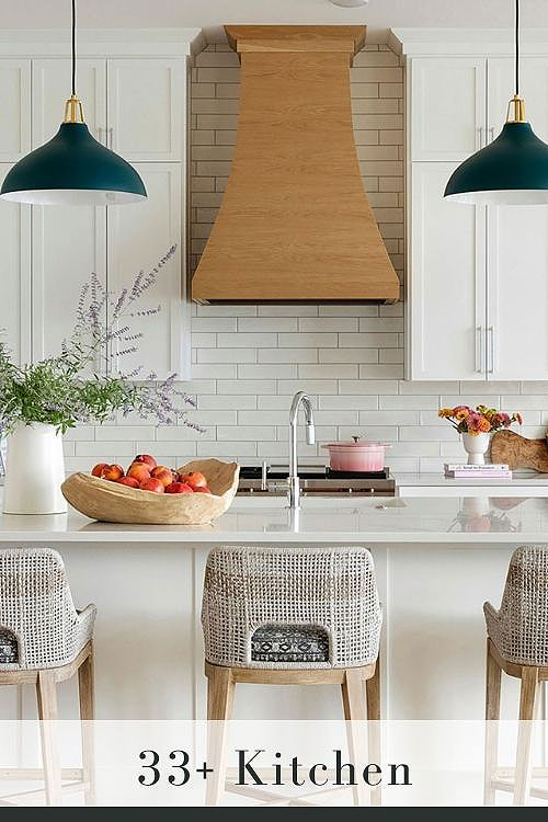 White Cabinets with Marble Countertops