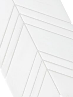 Large White Chevron Marble Backsplash Mosaic Tile BA6301 5