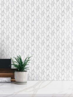 Luxury White Mother of Pearl Marble Backsplash Tile BA7005 1
