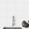 Modern White Marble Backsplash Mosaic Tile BA6303 1 1