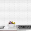 Modern White Subway Marble Backsplash Mosaic Tile BA6306 1