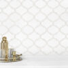 Mother of Pearl Waterjet White Mosaic Backsplash Tile BA7008