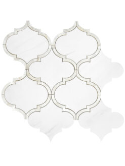 Mother of Pearl Waterjet White Mosaic Backsplash Tile BA7008 14