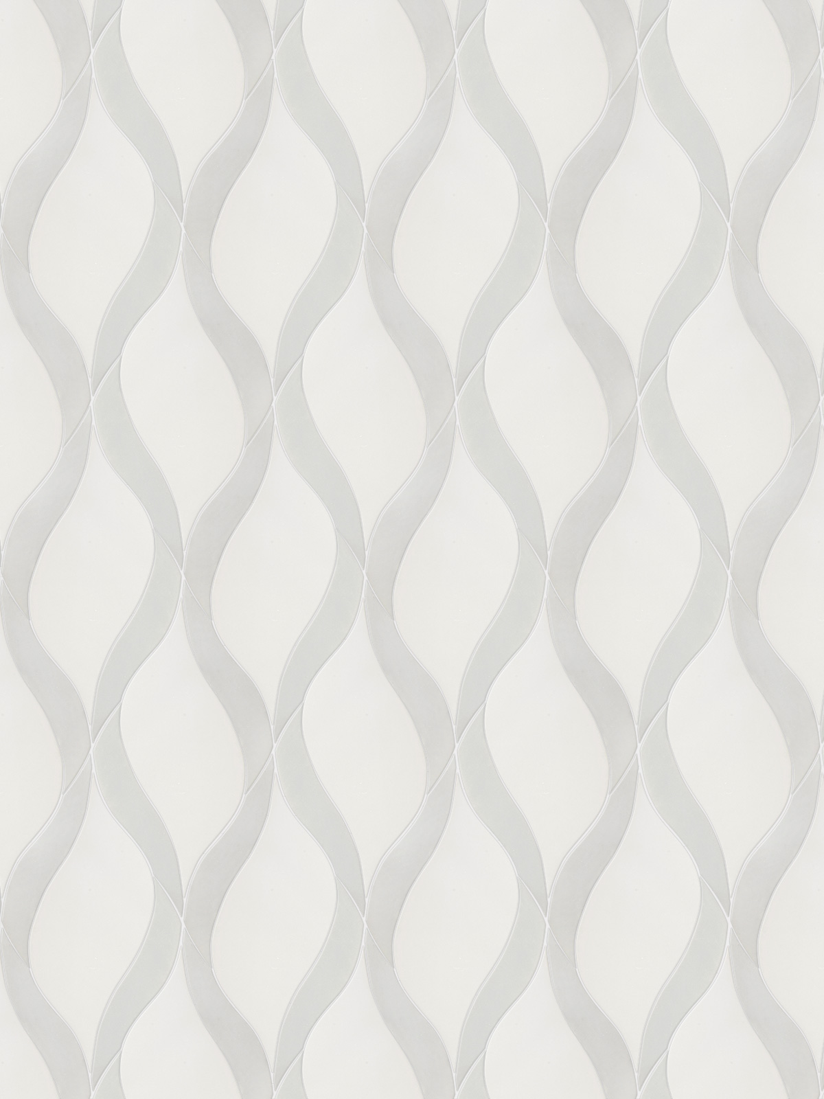 White Gray Waterjet Luxury Mosaic Backsplash Tile BA7006 2