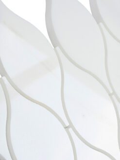 White Marble Oval Backsplash Mosaic Tile BA7003 5