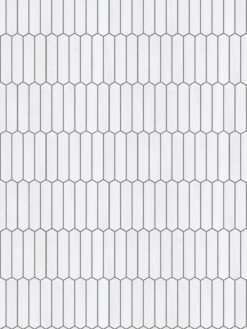 White Marble Small Picket Design Backsplash Mosaic Tile BA6302 4