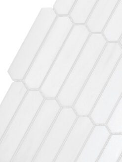 White Marble Small Picket Design Backsplash Mosaic Tile BA6302 6